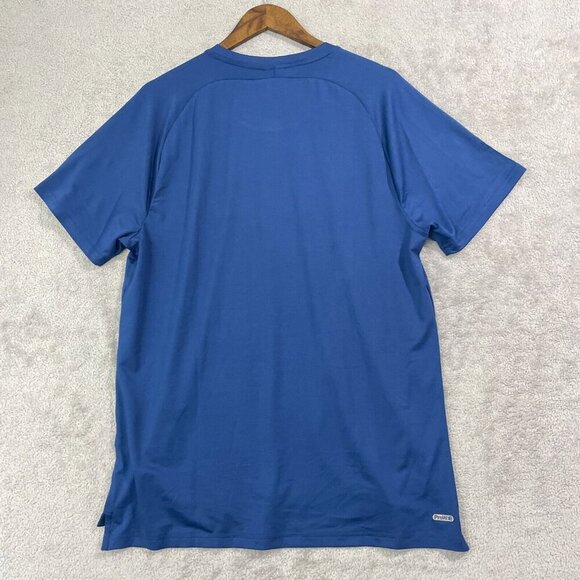 NEW Spyder Active Mens L Blue Lightweight 4-Way Stretch Short Sleeve T Shirt - Picture 2 of 8